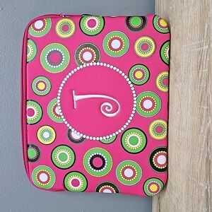 NEOPRENE Tablet Case J Monogram NWT